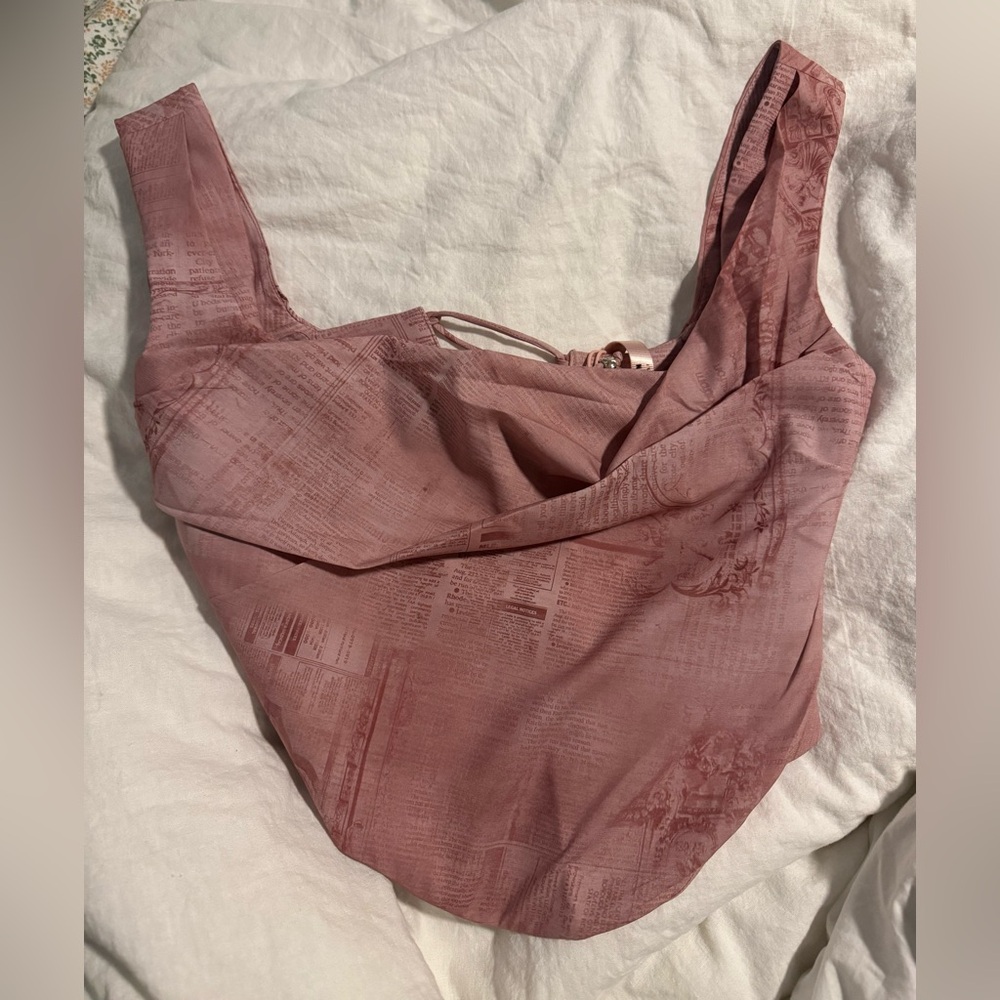 House of CB Warm Pink Sleeveless Top